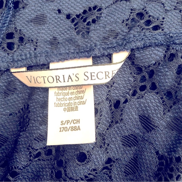 Victoria’s Secret dk blue lace romper small - Picture 5 of 6